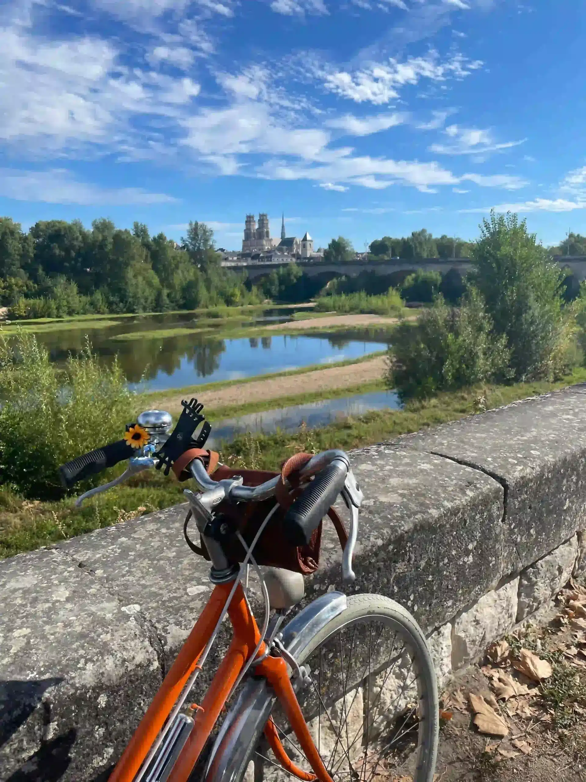 balade à vélo sur le bord de Loire